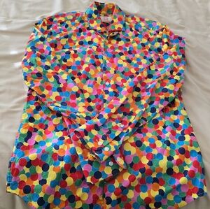 Opposuits CONFETTERONI Print Button Down Shirt. Size Mens Small